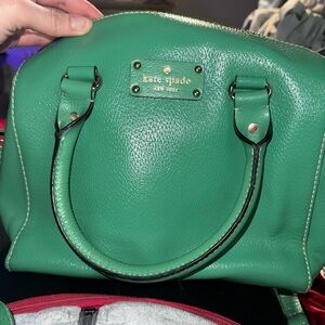 Kate Spade Green Leather Satchel